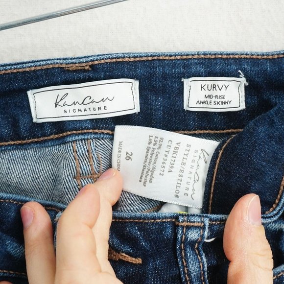 Kancan Signature Curvy Mid Rise Ankle Skinny jeans - Picture 7 of 10